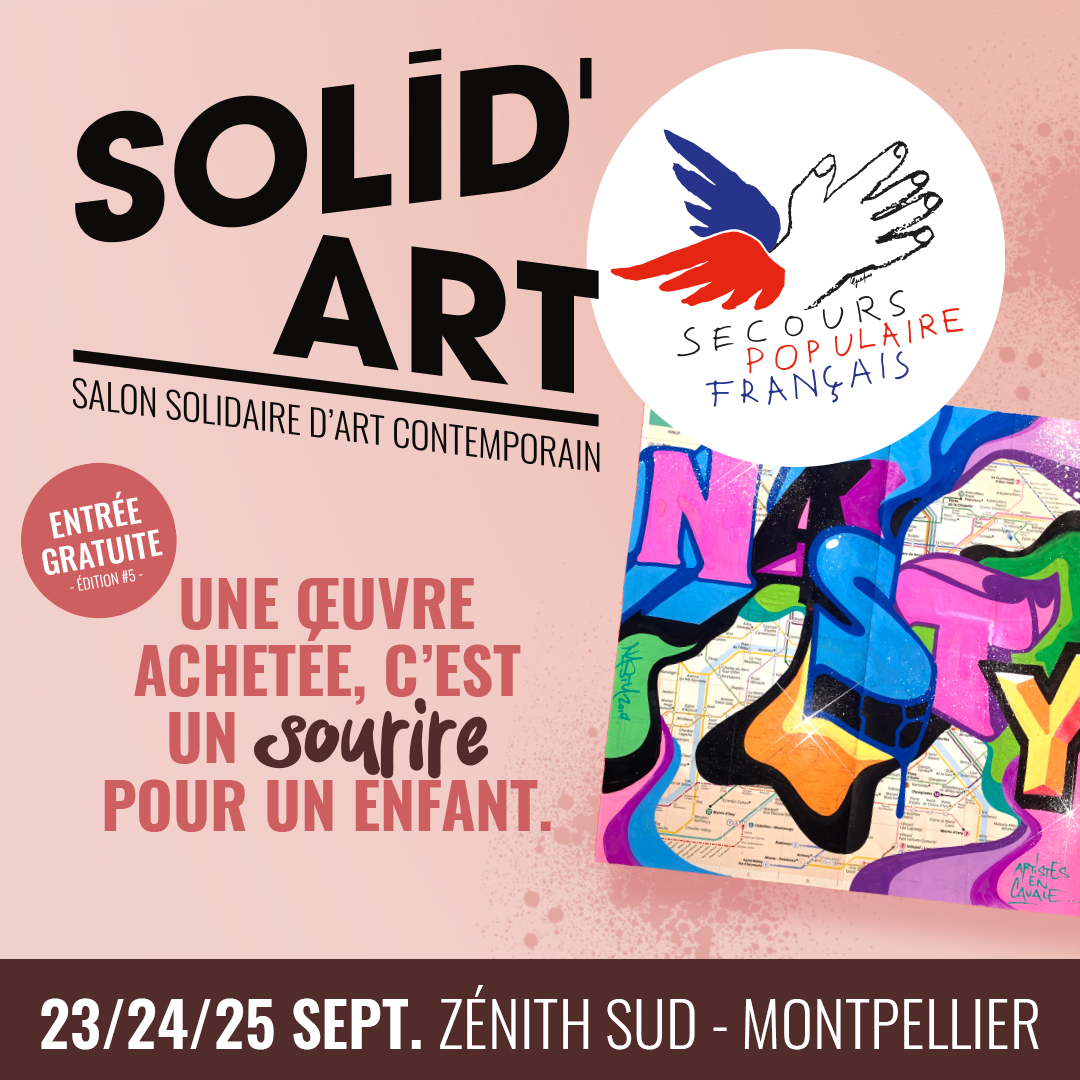 affiche de l'exposition SOLID'ART MONTPELLIER 2022