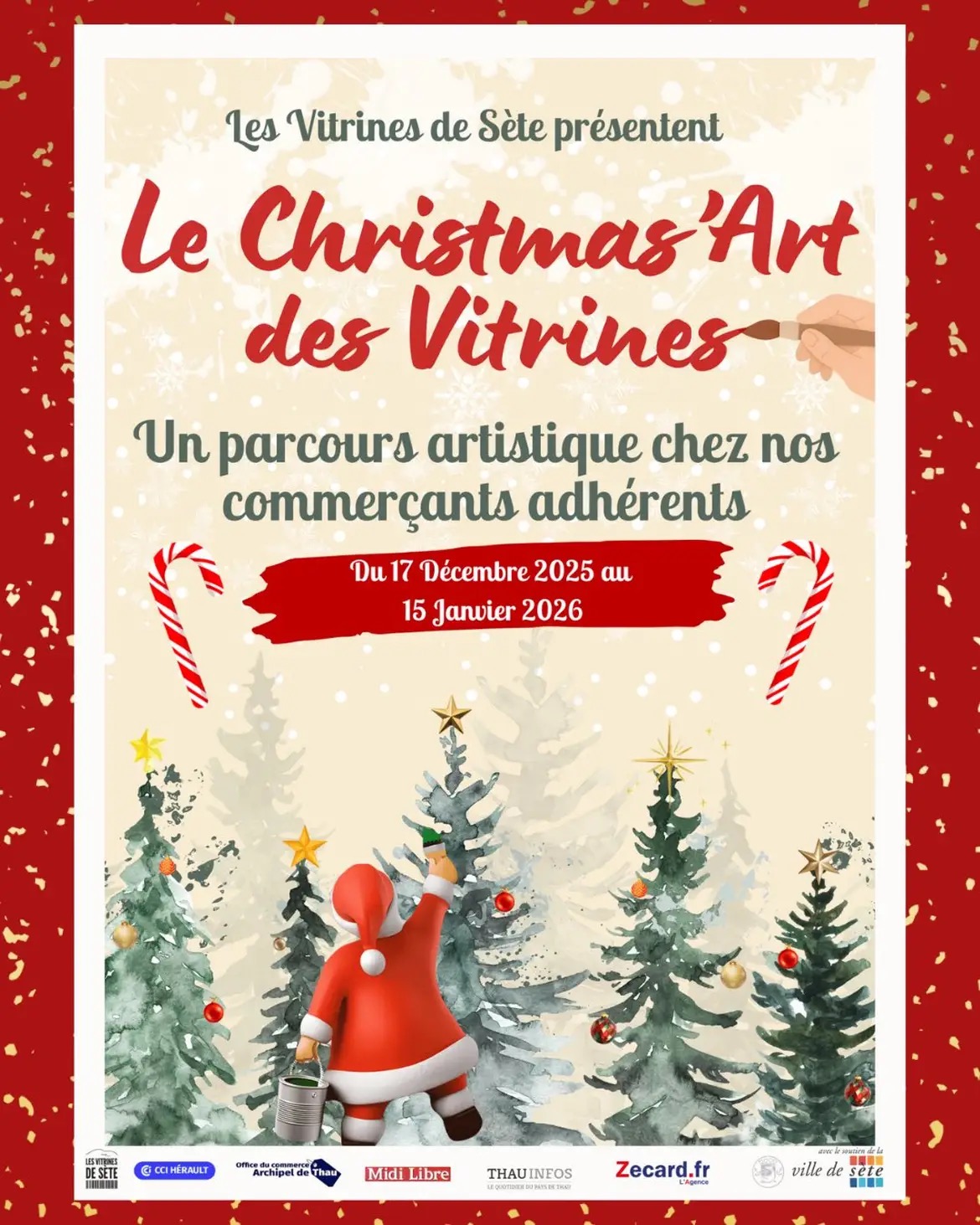 Affiche de CHRISTMAS'ART DES VITRINES