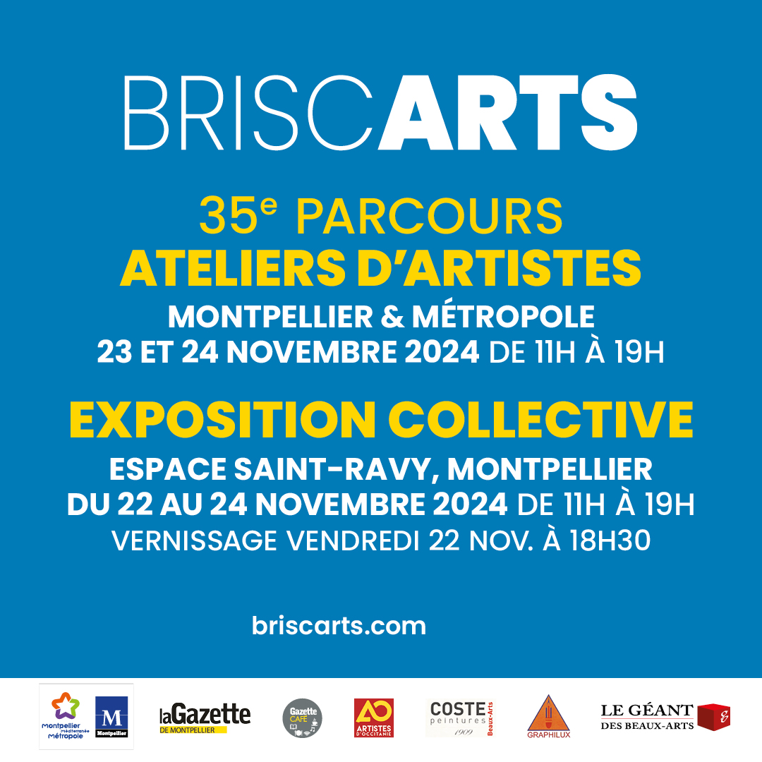 Affiche du 35e Parcours d'ateliers d'artistes de MONTPELLIER, verso