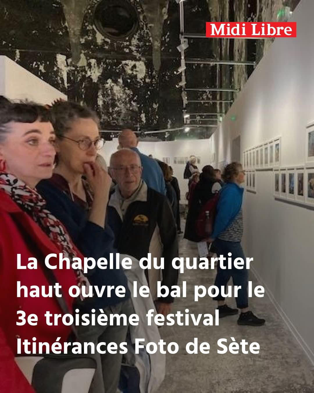 Photo du vernissage du prélude du IF 2025 à Sète