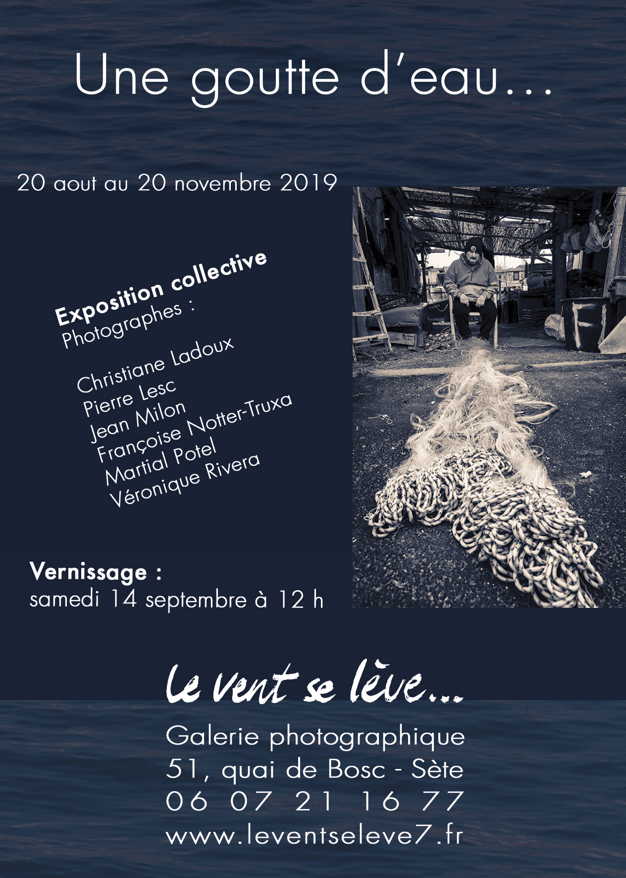 flyer exposition photo à Sète